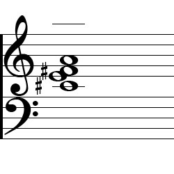 A Major6 Chord First Inversion Music Notation