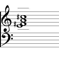 A Major6 Chord Second Inversion Music Notation
