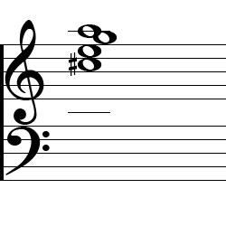 A Dominant 7 First Inversion Chord Music Notation