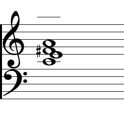 A Minor 6 First Inversion Chord Music Notation