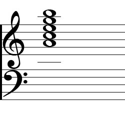 A minor Dominant 9 Chord Music Notation