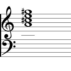 A Major7 Chord Music Notation