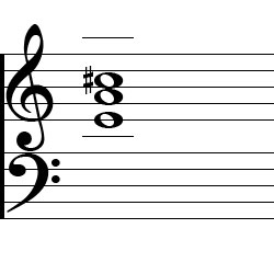A Major Second Inversion Chord Music Notation