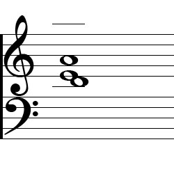 A Sus4 First Inversion Chord Music Notation