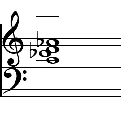 A♭ Major6 Chord First Inversion Music Notation
