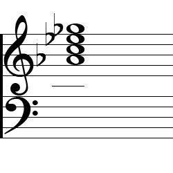 A♭ Dominant 7 Chord Music Notation