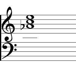 A♭ Augmented Chord Music Notation