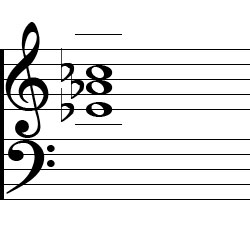 A♭ minor Chord Music Notation