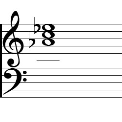 Music Notation for the A♭ Major Chord