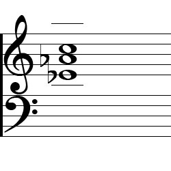 A♭ Major Second Inversion Chord Music Notation