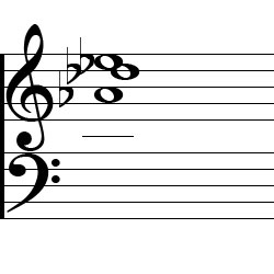 A♭ Sus4 Chord Music Notation