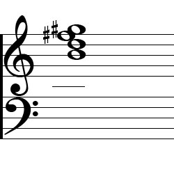 B Minor 6 Chord Music Notation