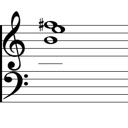 B Sus4 Chord Music Notation