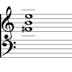 B Sus4 Second Inversion Chord Music Notation