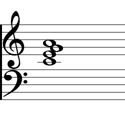C Major6 Chord Music Notation
