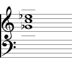 C Diminished Second Inversion Chord Music Notation