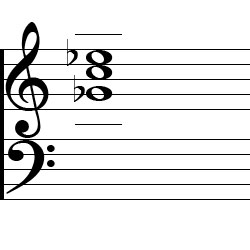 C Diminished Second Inversion Chord Music Notation