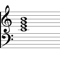 C Major7 Chord Music Notation