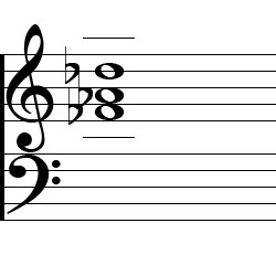 C♯ minor Chord Music Notation