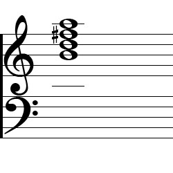 D Major6 Chord Third Inversion Music Notation