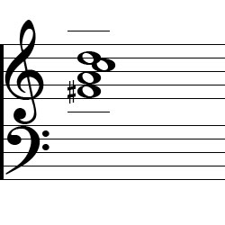 D Dominant 7 First Inversion Chord Music Notation