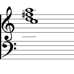 D Dominant 7 Third Inversion Chord Music Notation