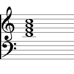 D minor Dominant 7 Chord Music Notation