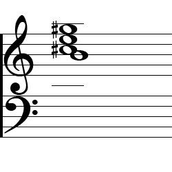 E Major6 Chord Second Inversion Music Notation