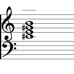 E Major6 Chord Third Inversion Music Notation