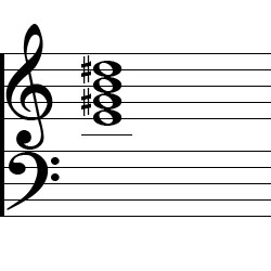 E Major7 Chord Music Notation