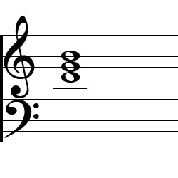 E minor Chord Music Notation