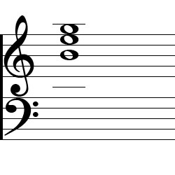 E minor Chord Music Notation
