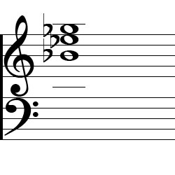 E♭ minor Chord Music Notation