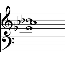 E♭ Sus4 Chord Music Notation