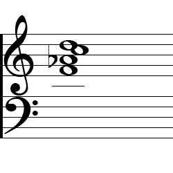 F Minor 6 Chord Music Notation