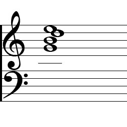 G Major6 Chord Music Notation