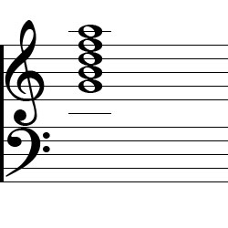 GDominant 9 Chord Music Notation