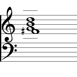 G Major7 Third Inversion Chord Music Notation