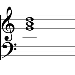 Music Notation for the G Major Chord