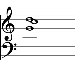 G Sus4 Chord Music Notation