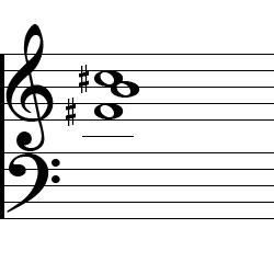 G♭ Sus4 Chord Music Notation